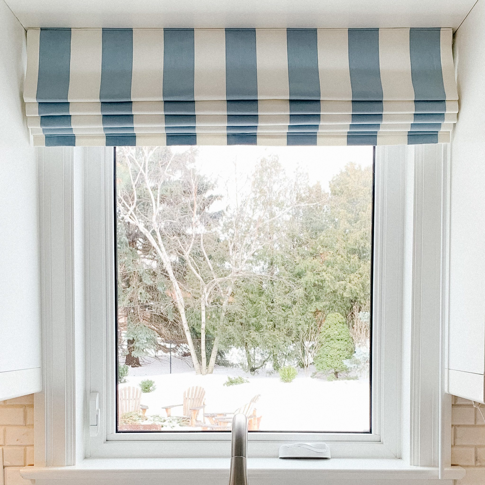 Andy Stripe Roman Shades | Q Design